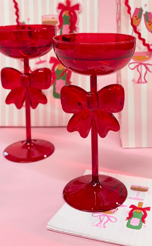 MT Bow & Bubbly Red Wine Glass