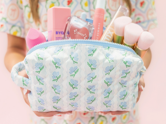 Quilted Cosmetic Pouch
