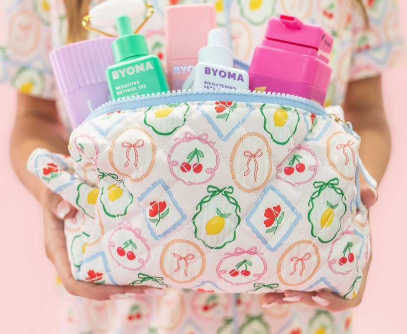 Quilted Cosmetic Pouch