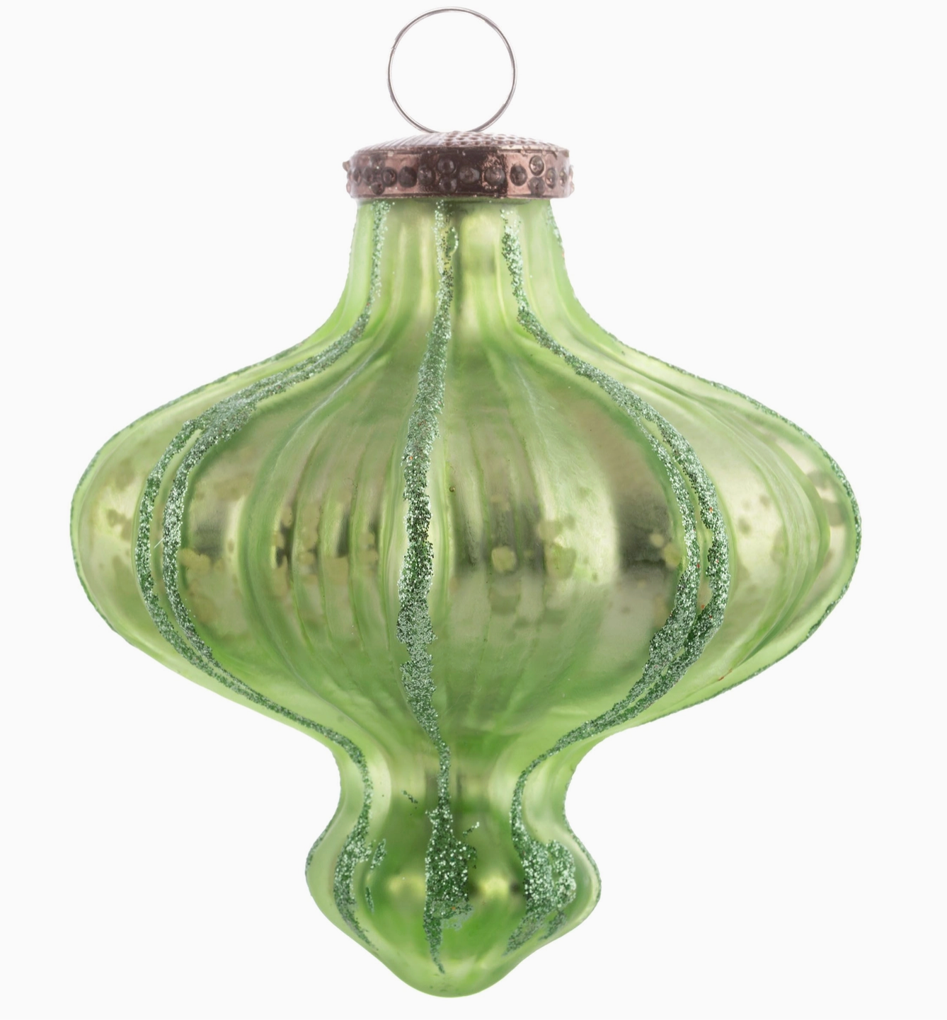 MT Sage Glitter Ornament