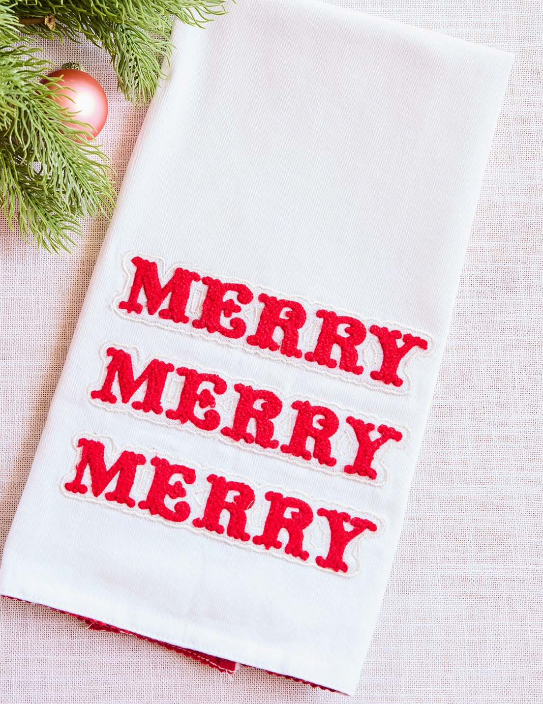 MT Mary Square Christmas Tea Towel