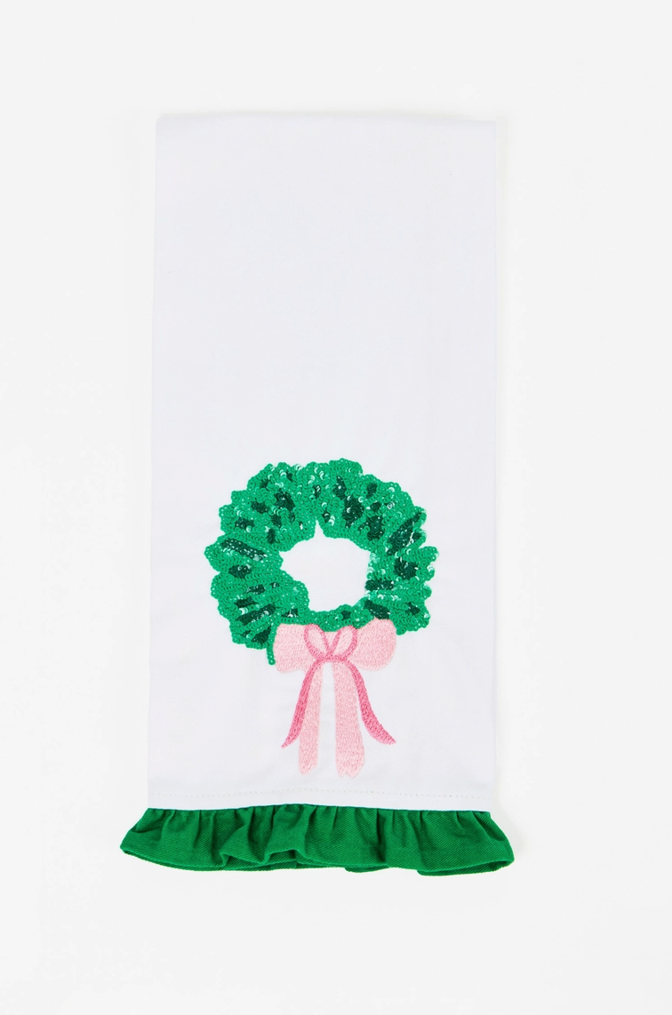 MT Mary Square Christmas Tea Towel