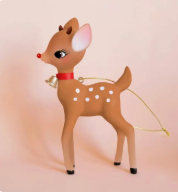 MT Holiday Retro Deer Ornament