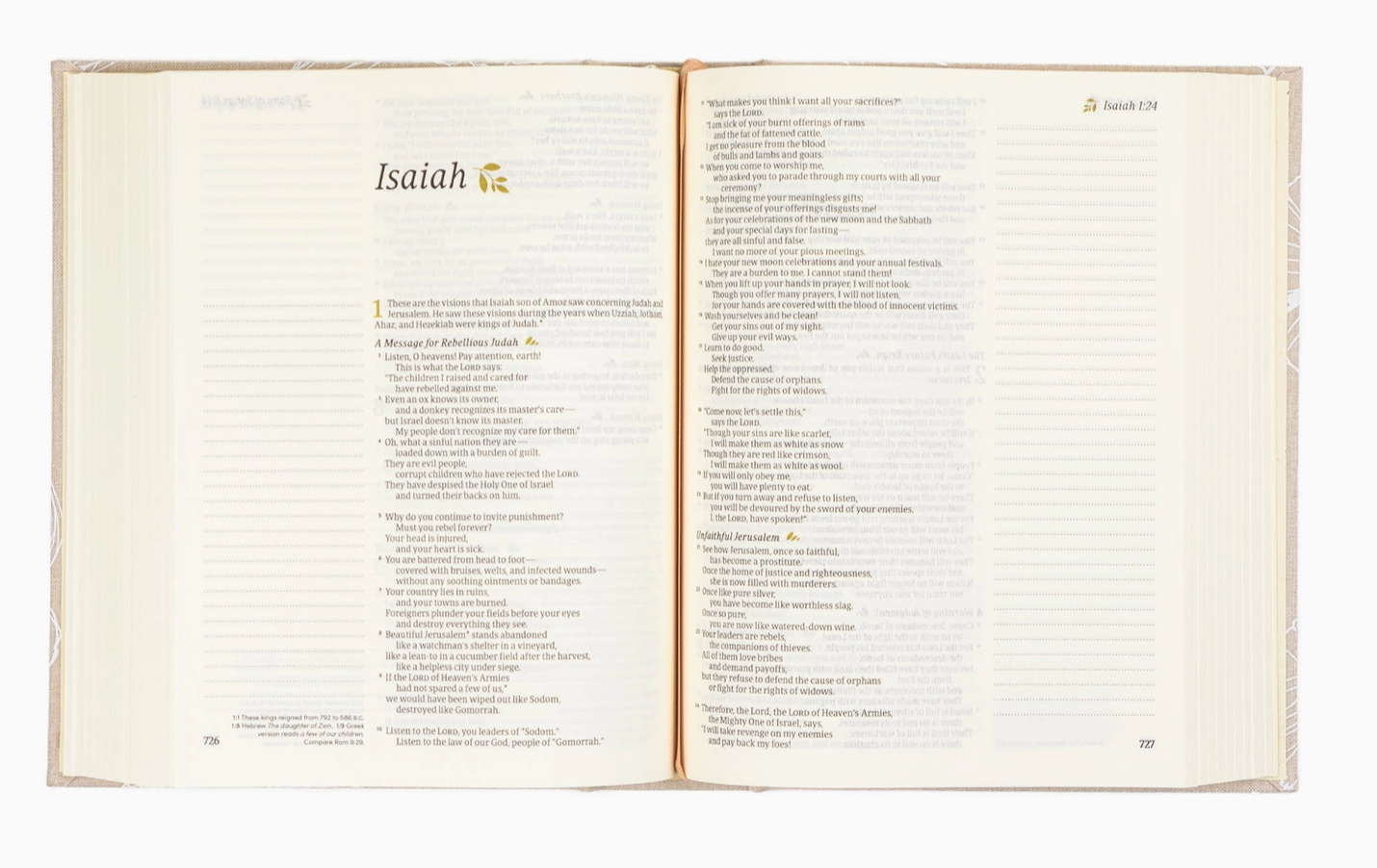 Hosanna Revival NLT Notetaking Bible