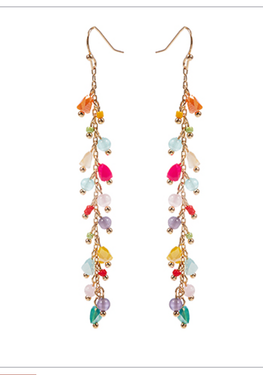 Multicolor Mix Glass Earrings