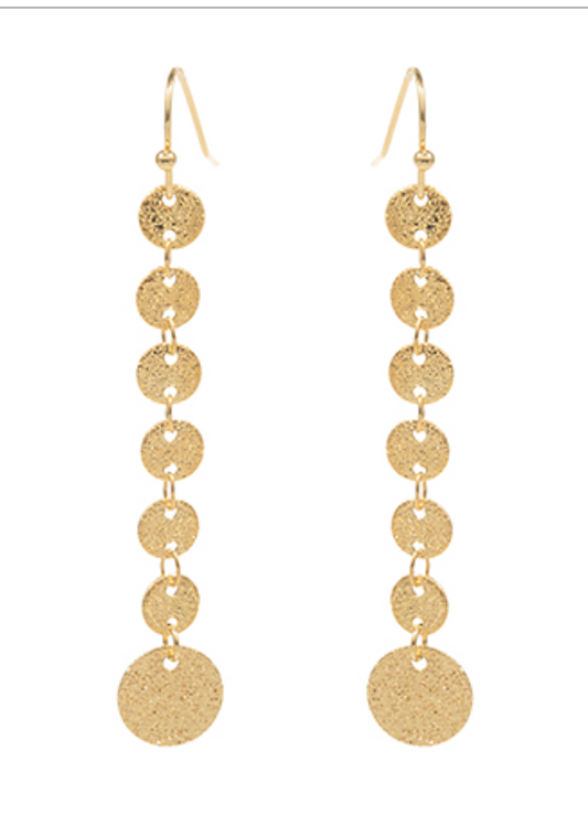 Textured Metal Linear Earrings