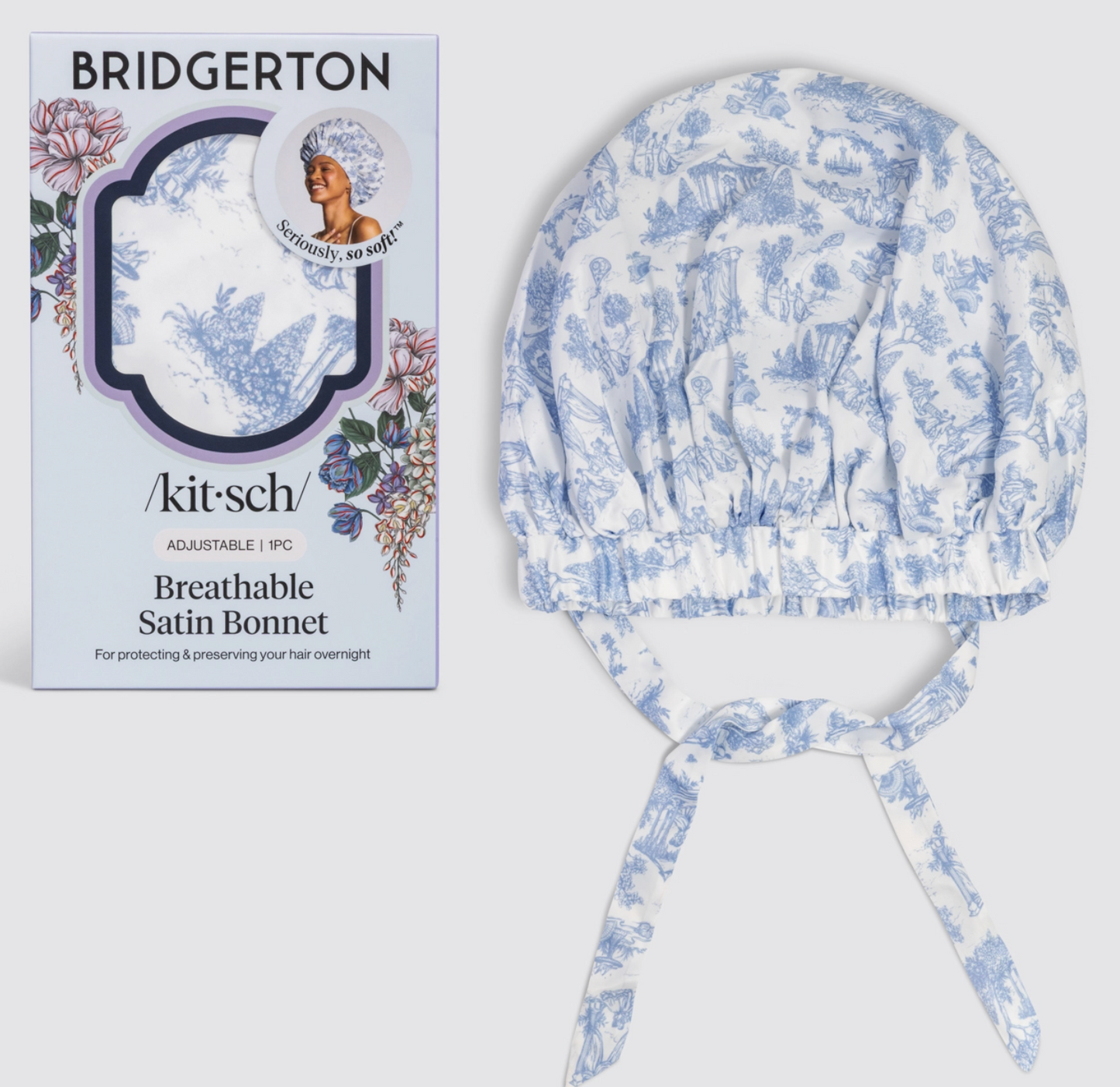 Bridgerton X Kitsch Breathable Satin Bonnet