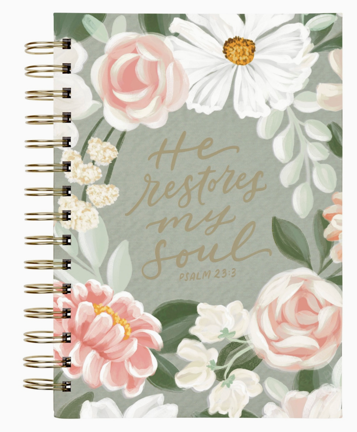 He Restores My Soul Spiral Journal
