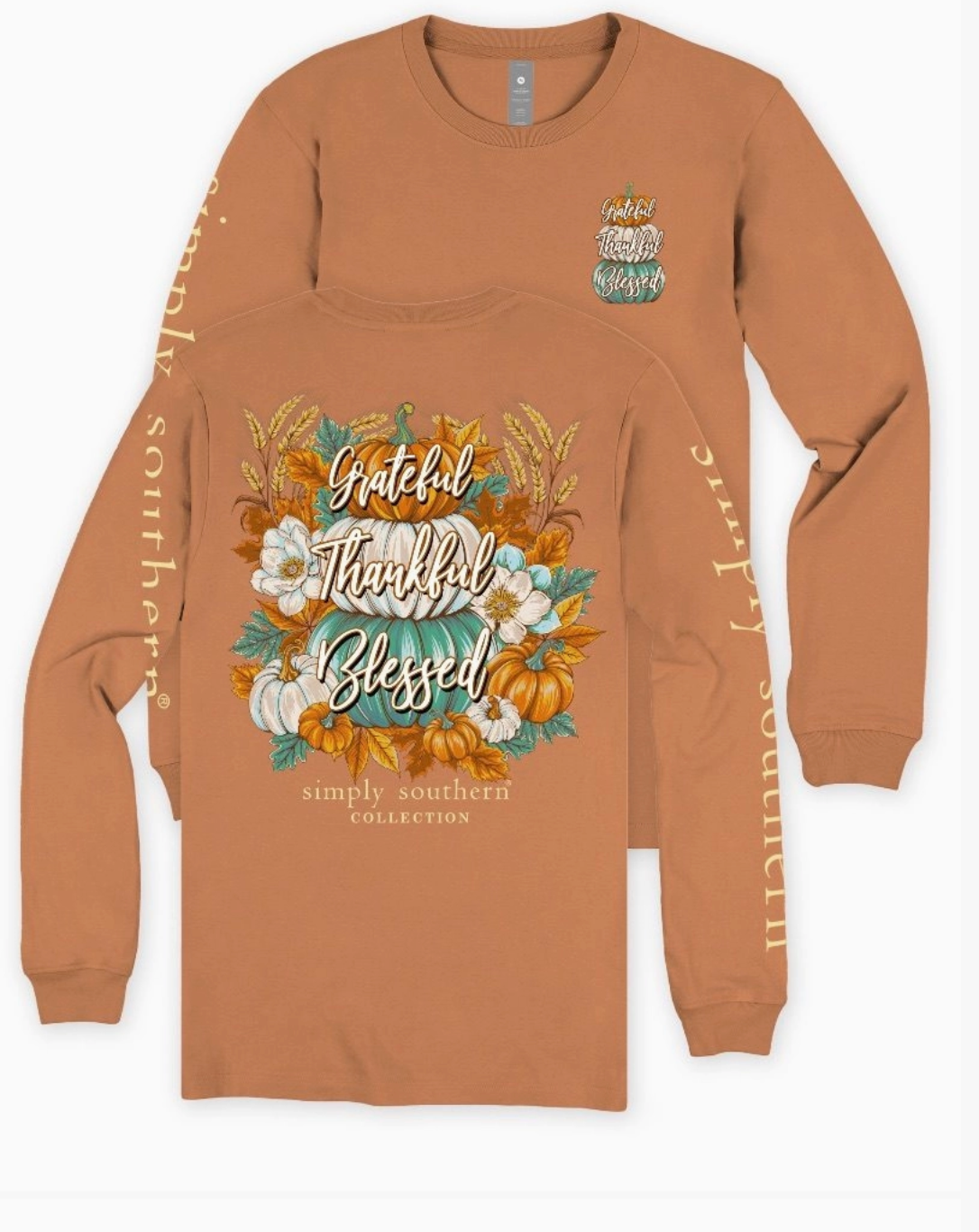 Thankful Chestnut Long Sleeve Shirt
