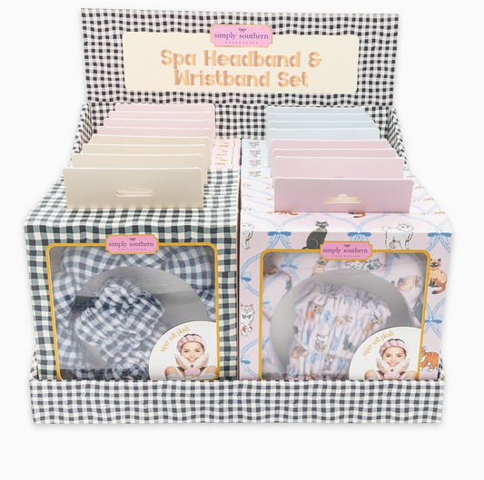 Spa Headband & Wristband Set