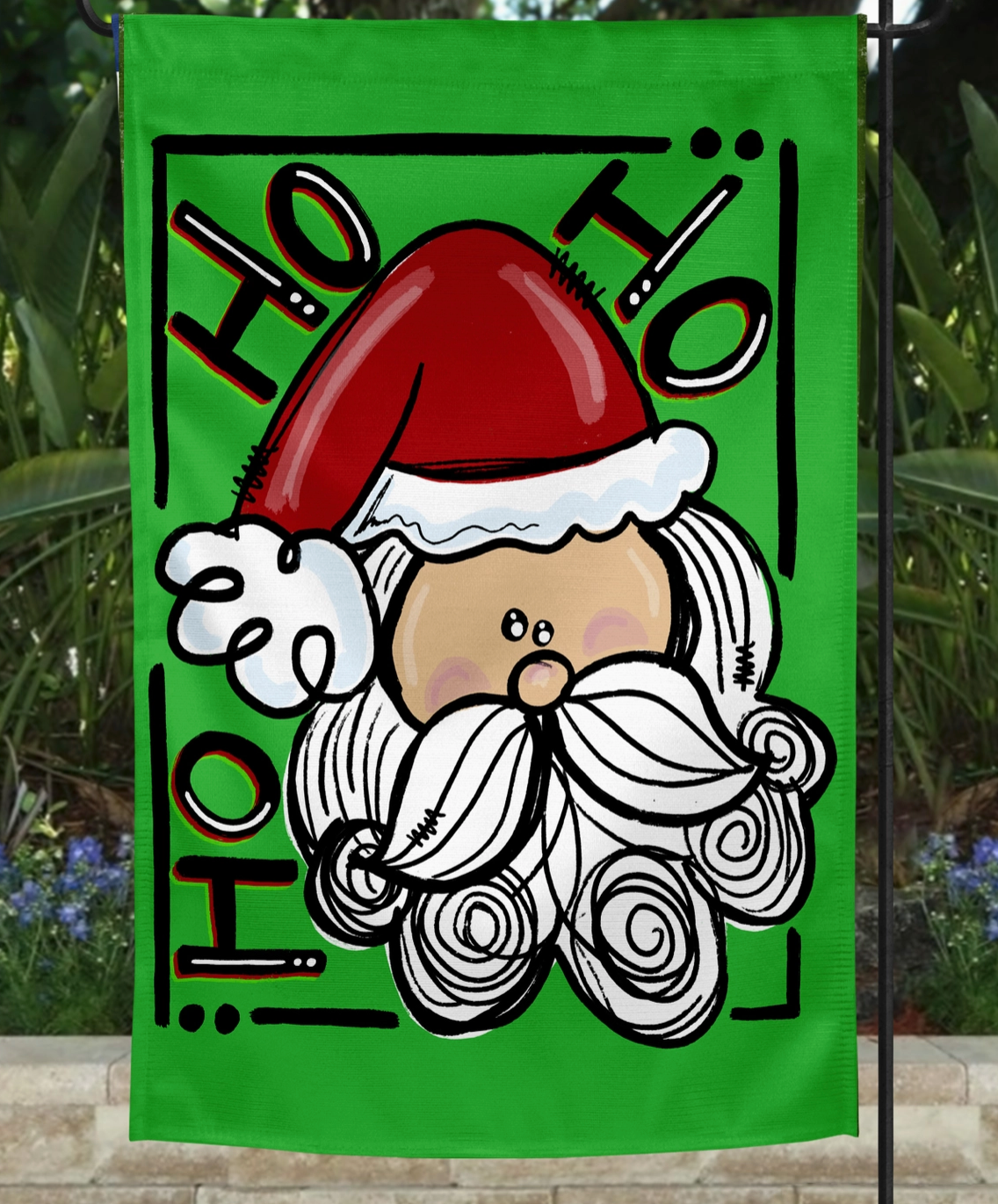 Garden Flag- Ho Ho Ho Santa