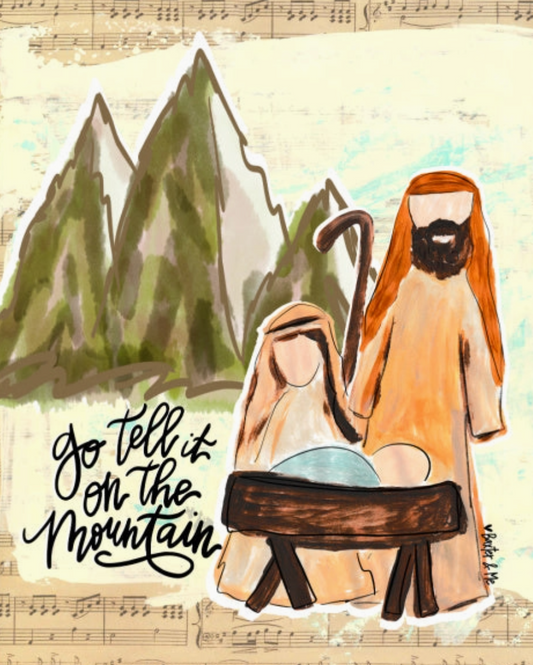Nativity Go Tell It Tee