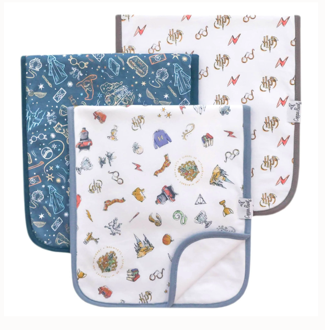 Copper Pearl Burp Cloth Set