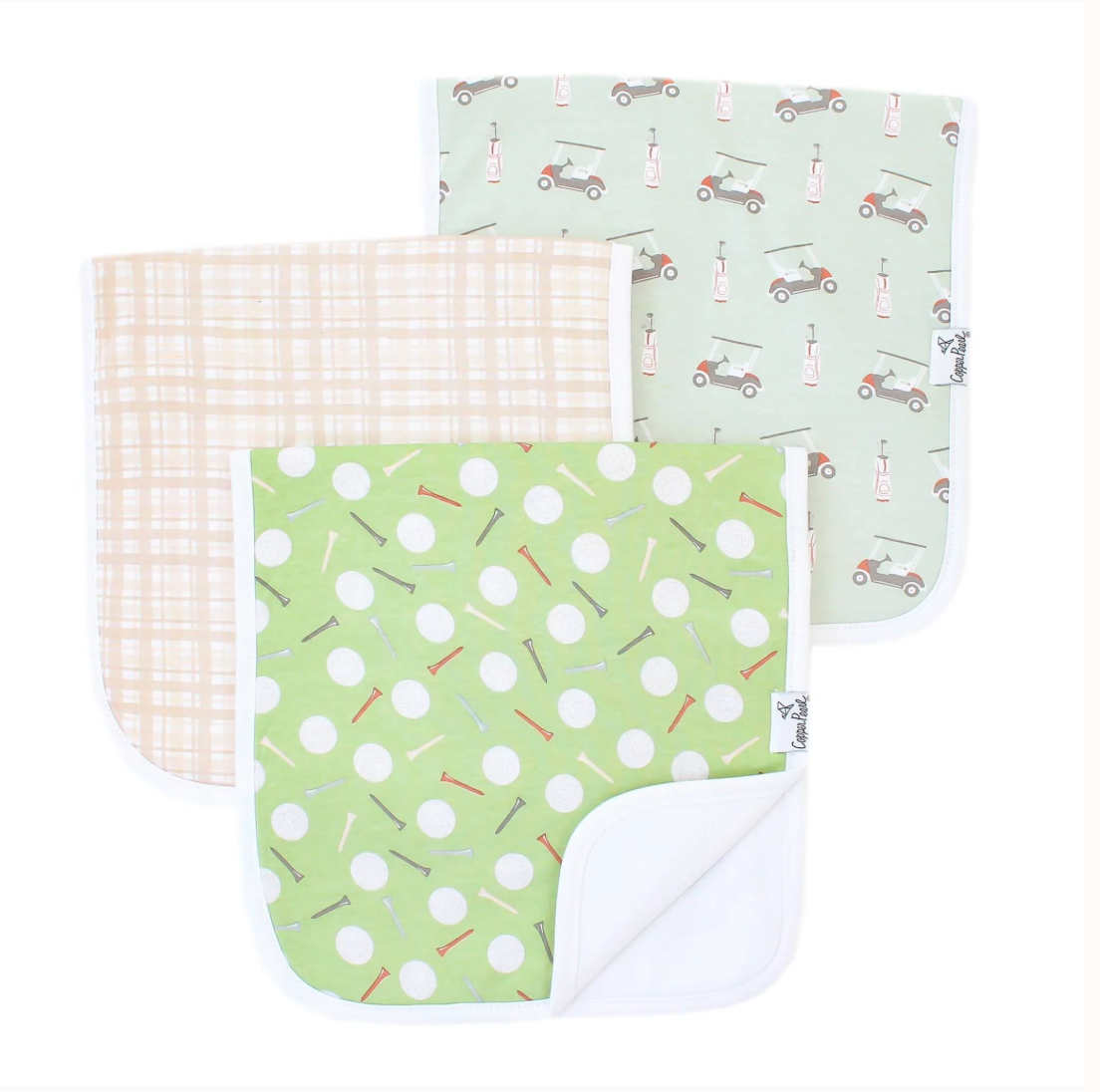 Copper Pearl Burp Cloth Set