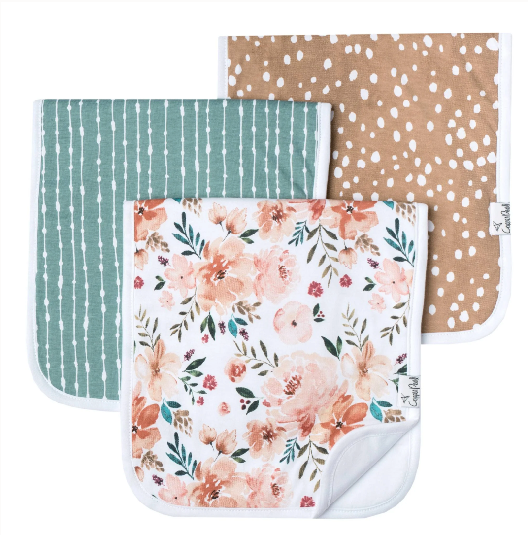 Copper Pearl Burp Cloth Set