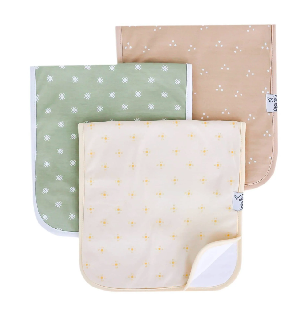 Copper Pearl Burp Cloth Set