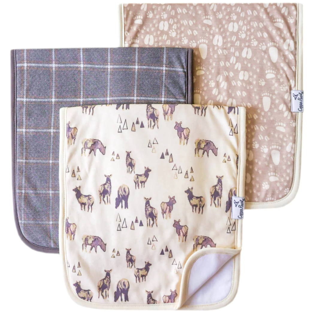 Copper Pearl Burp Cloth Set