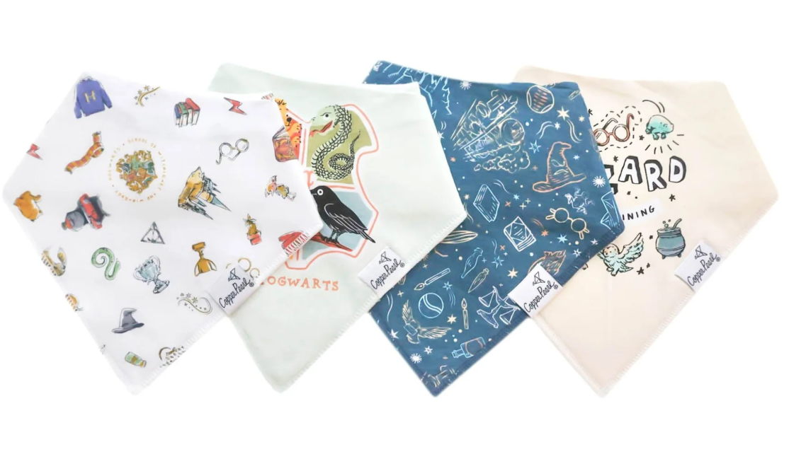 Copper Pearl Bandana Bib Set