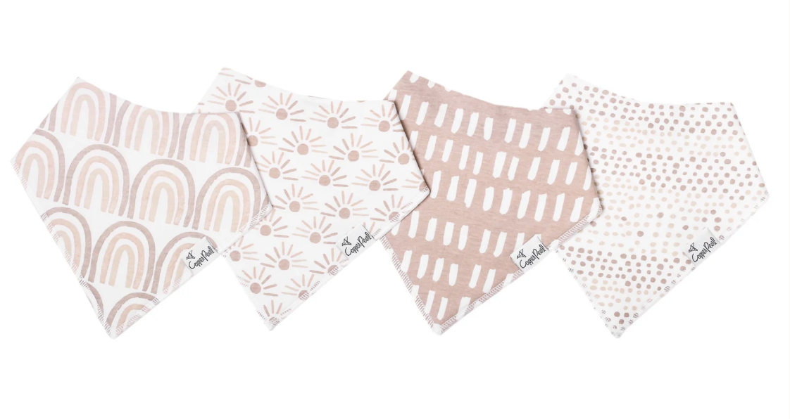 Copper Pearl Bandana Bib Set