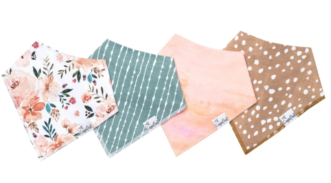 Copper Pearl Bandana Bib Set