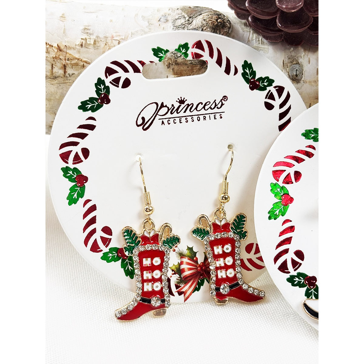 Western Christmas Dangle Earrings