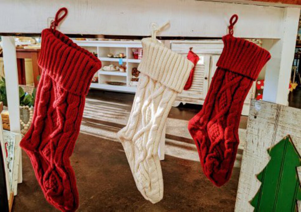 Knit Stocking - Red