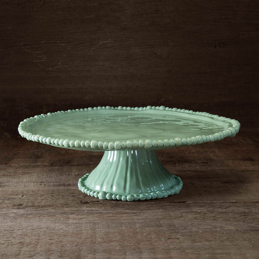 Beatriz Ball Alegria Pedestal Cake Plate - Jade