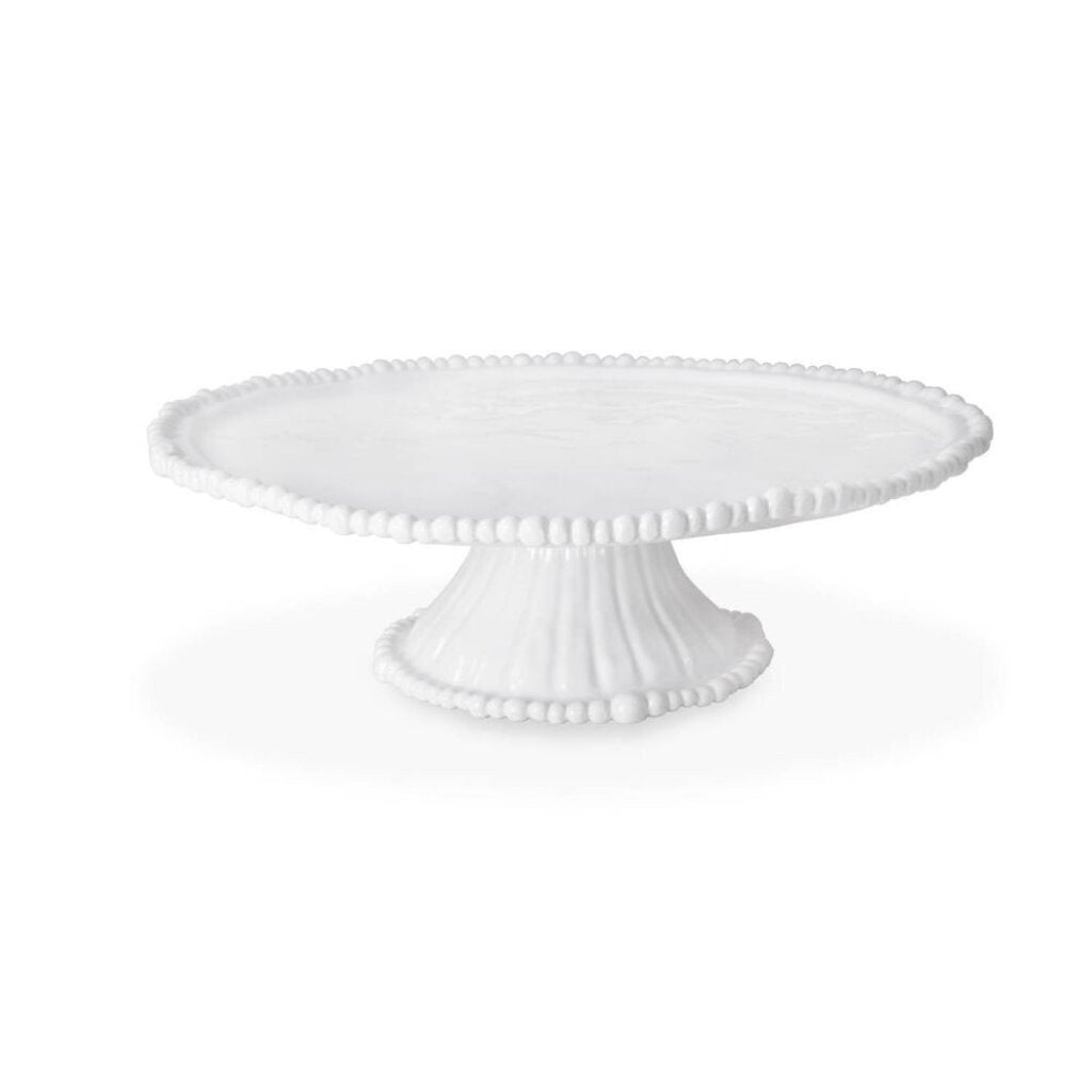 Beatriz Ball - White Pedestal Cake Plate/Chip and Dip