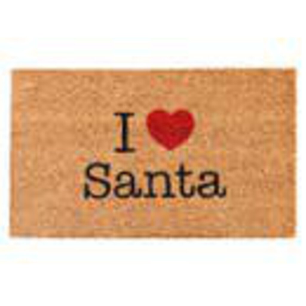 I Heart Santa Door Mat