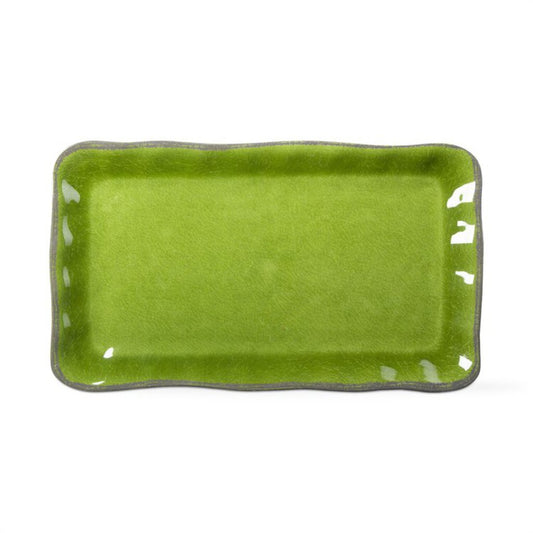 Veranda Melamine Rectangle Platter Green