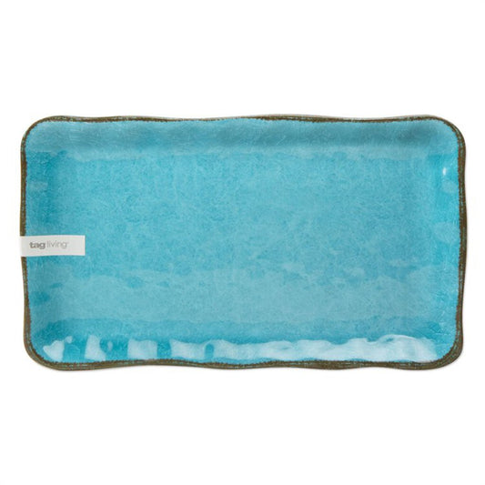 Veranda Melamine Platter - Ocean Blue