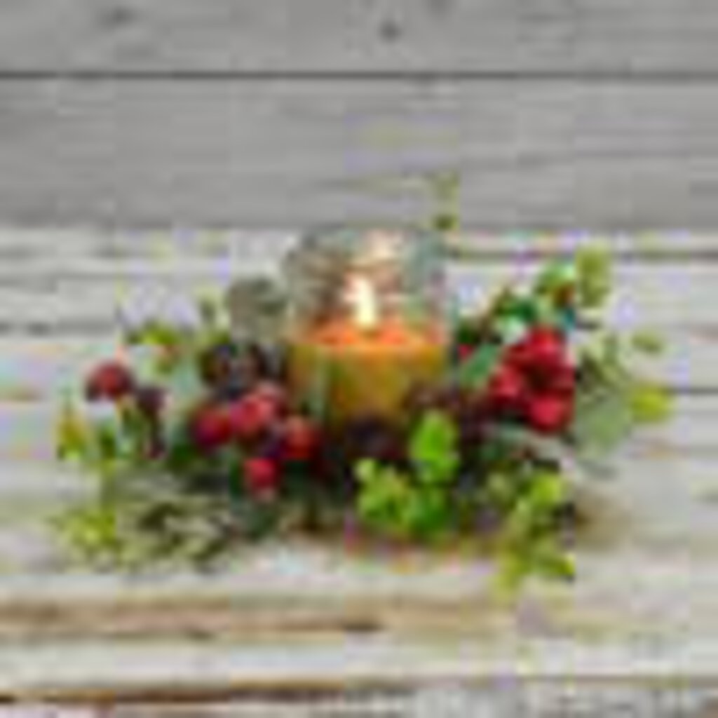 Nature's Christmas 4.5 in Candle Ring