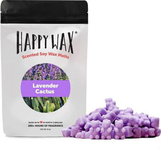 Happy Wax Lavender Cactus 8oz.