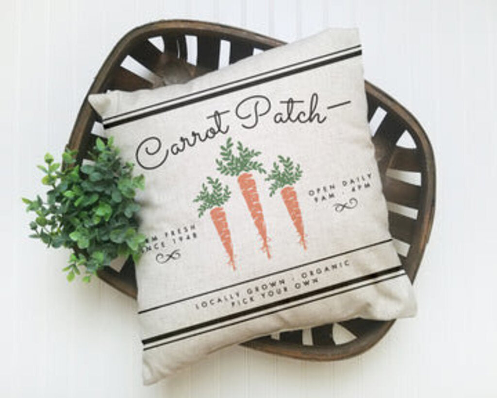 Carrot Patch Pillow