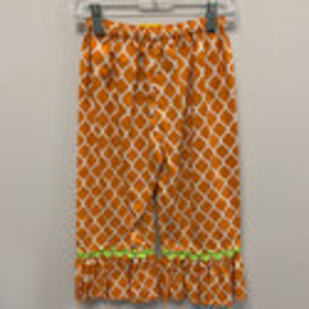 Orange Ruffle Pants |