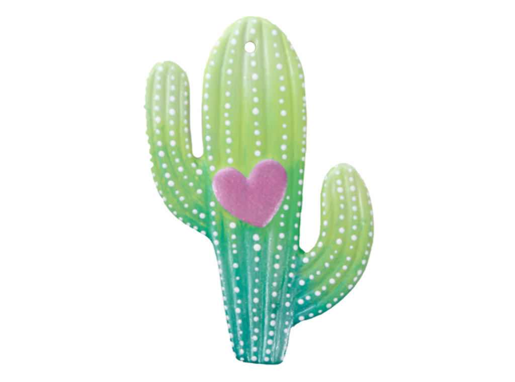 Ceramic Cactus Heart Ornament