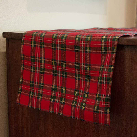 Perfectly Plaid Runner Red 13X60