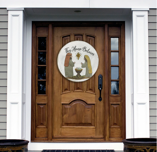 This House Believes Door Hanger