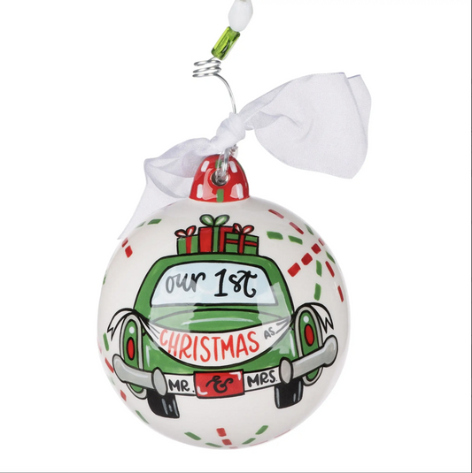 Our 1st Christmas Green Car Ornament