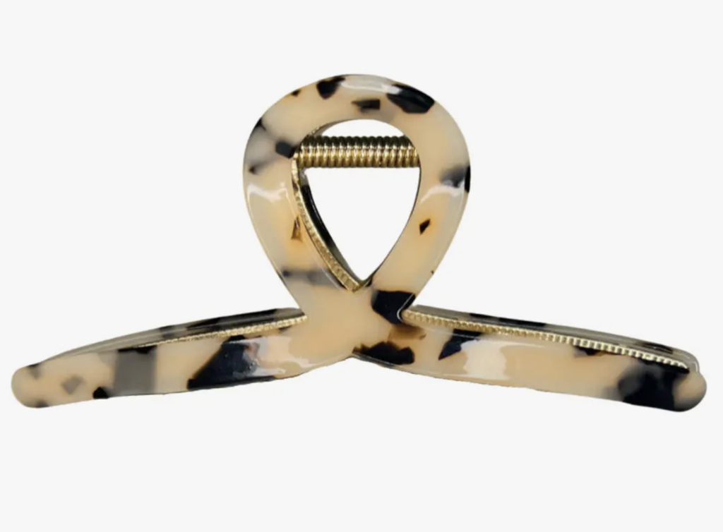 Looped Claw Clip- Tortoise