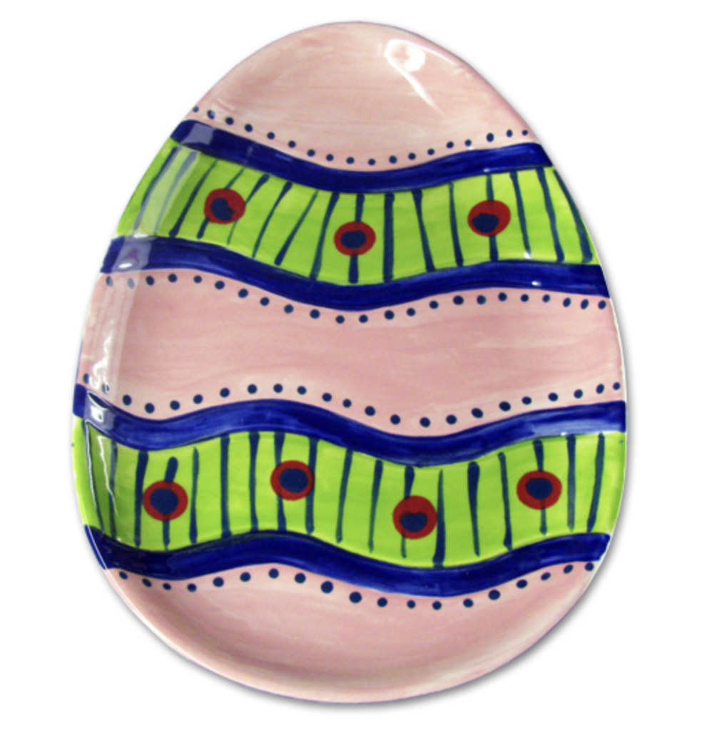 Ceramic Easter Egg Plate