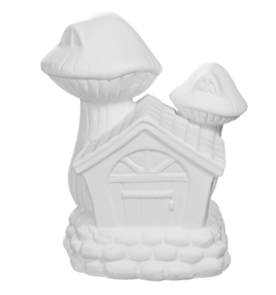 Ceramic Mushroom Fairy House