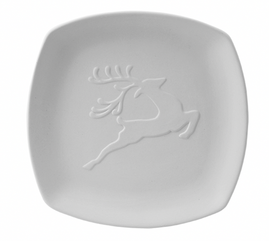Ceramic Reindeer Plate