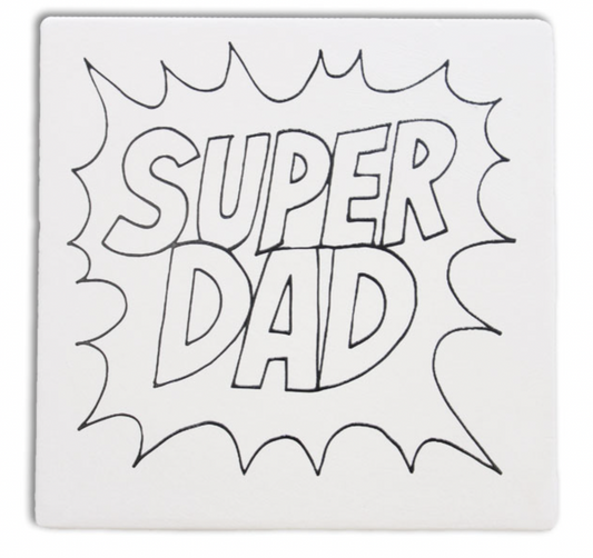 Ceramic Super Dad Tile
