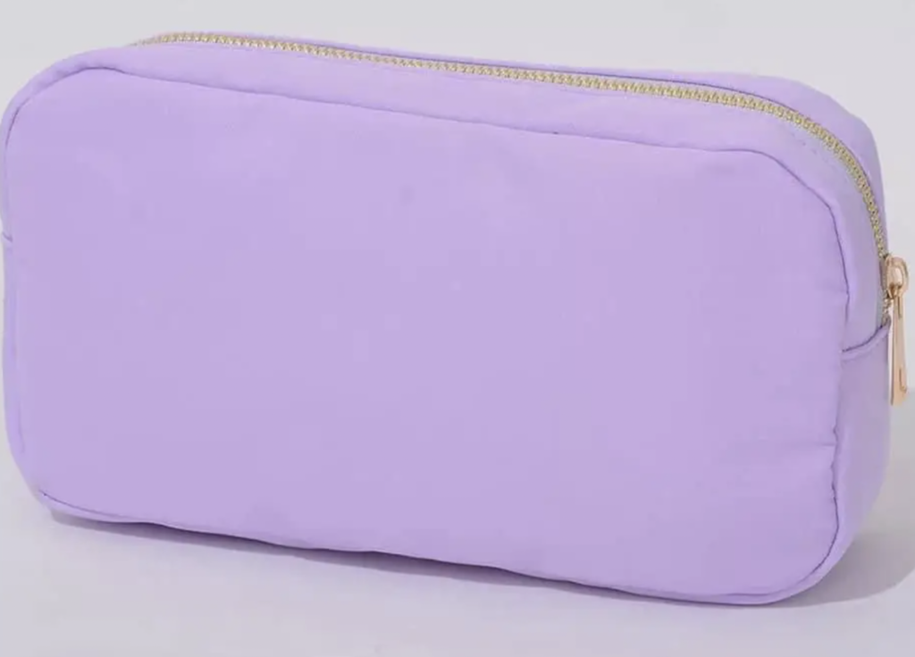 Medium Nylon Customizable Bag- Lilac