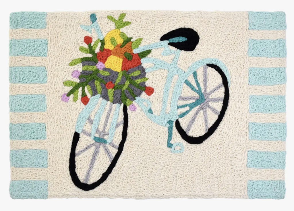 Bicycle With Fruit Jellybean Rug 20" x 30"