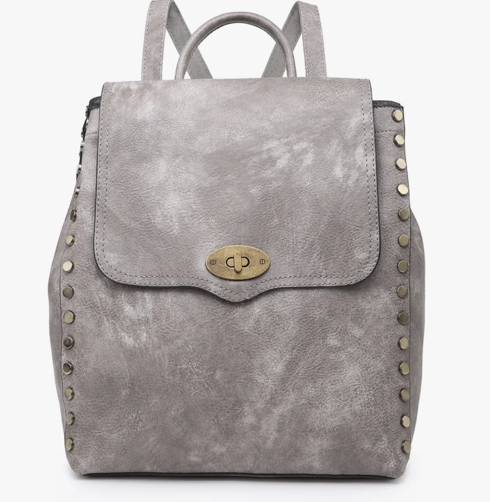 Bex Distressed Backpack - Gray