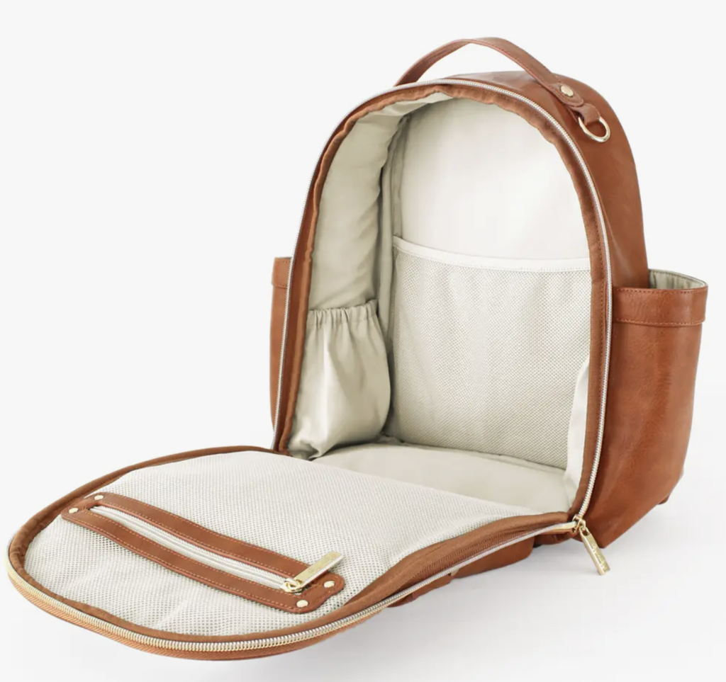 Itzy Ritzy Cognac Mini Diaper Bag Backpack