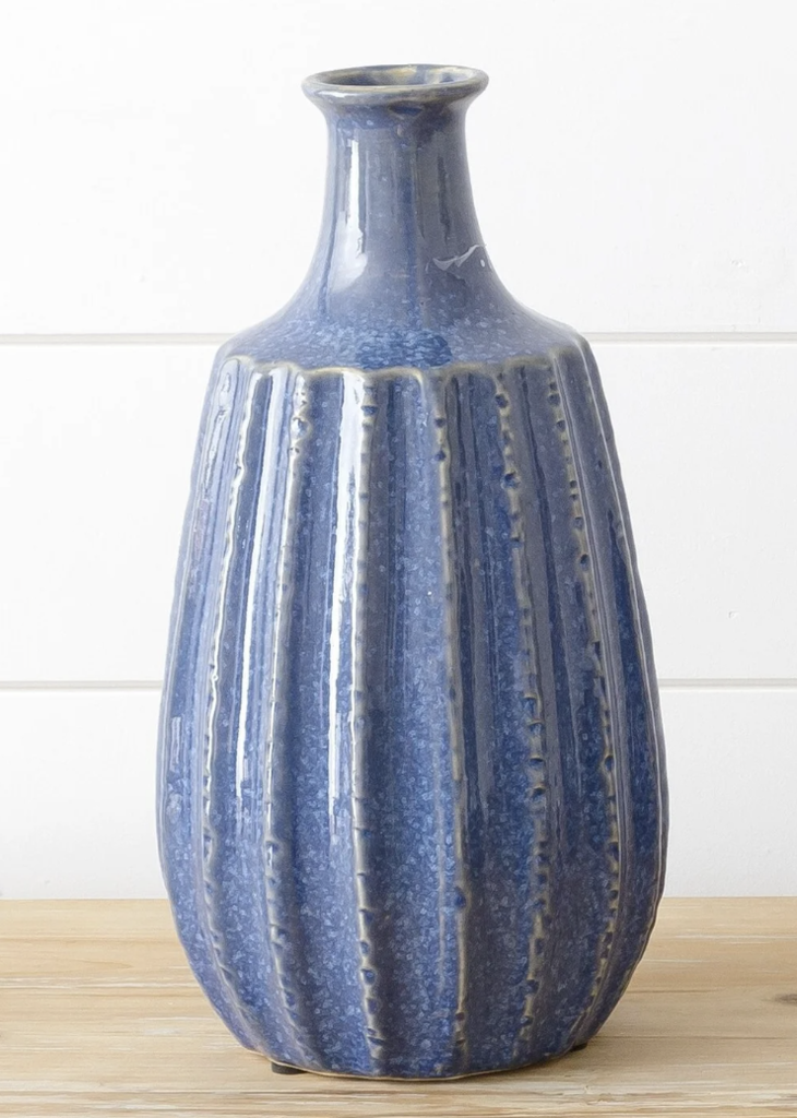 Nautical Blue Large Vase