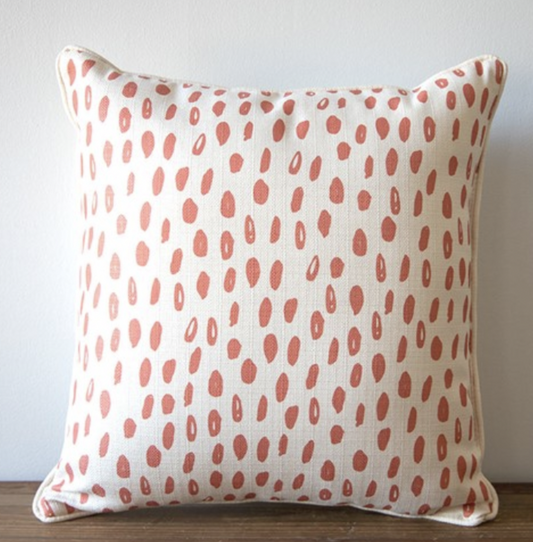 Oversized Orange Dot Pattern Pillow